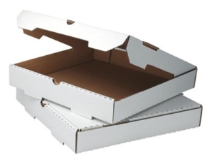 Caja de Pizza Blanca Corrugada 12"x12"x2" Jocla Panama